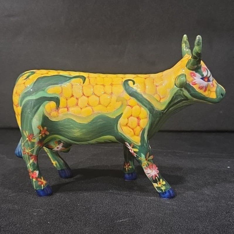 Cow Parade Corn On The Cow Figurine, Westland Giftware, Statue #7335, No Box/Tag - Thumbnail 4