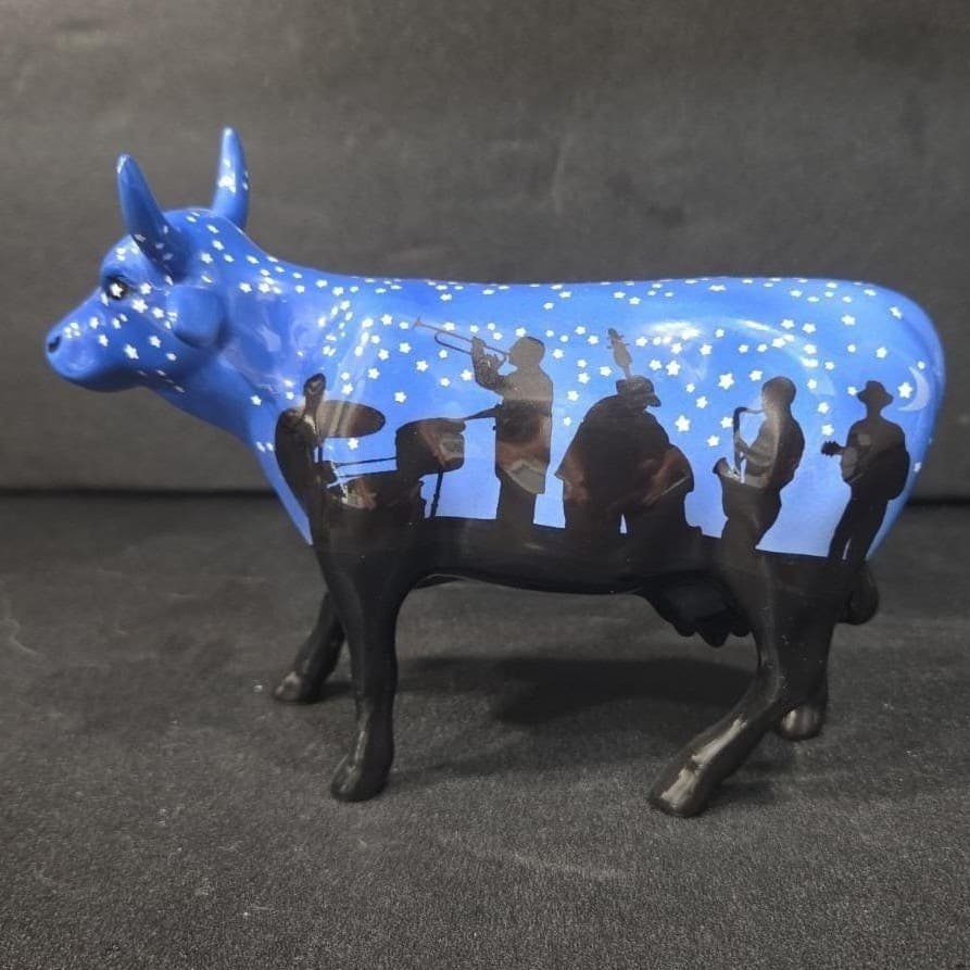 Cow Parade Jazzy Cow Figurine, Westland Giftware, Collectible #9185, Flaw - Thumbnail 6
