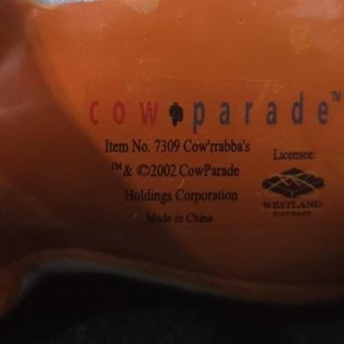 Cow Parade Cow'rraba Figurine, Westland Giftware, Statue #7309, No Box/Tag - Thumbnail 9