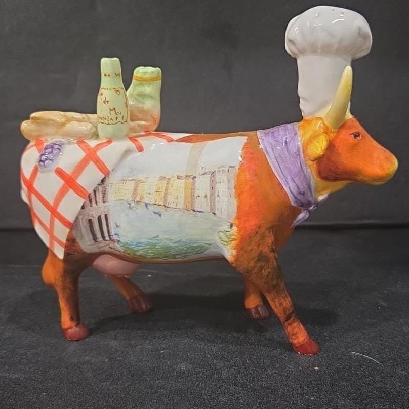 Cow Parade Cow'rraba Figurine, Westland Giftware, Statue #7309, No Box/Tag - Thumbnail 4