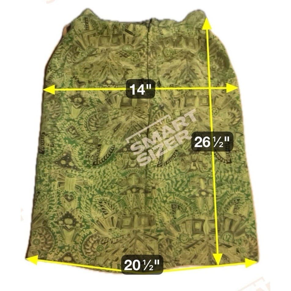 Sussy Green Batik Geometric Print Skirt Suit Set, Women's 2XL, Blazer Midi Skirt - Thumbnail 3