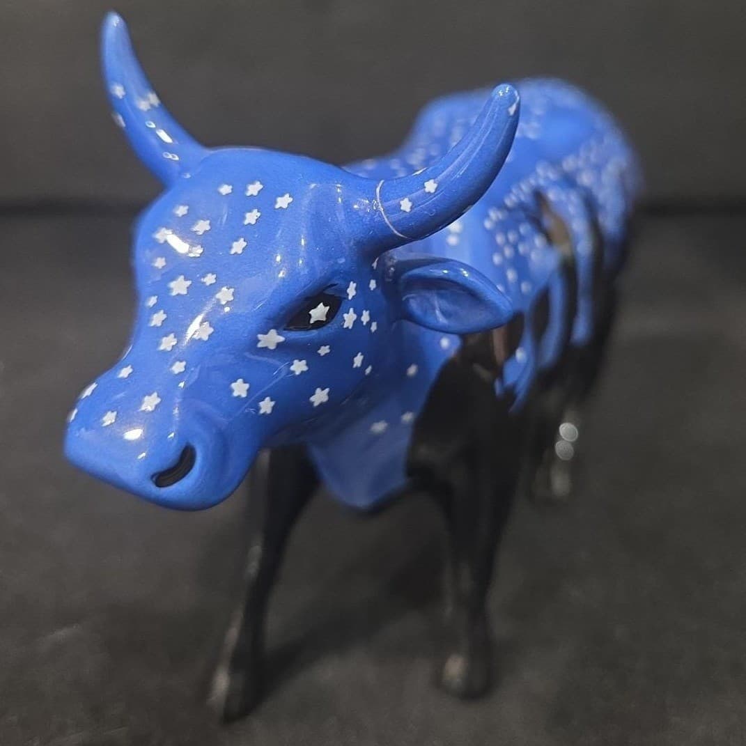 Cow Parade Jazzy Cow Figurine, Westland Giftware, Collectible #9185, Flaw - Thumbnail 10