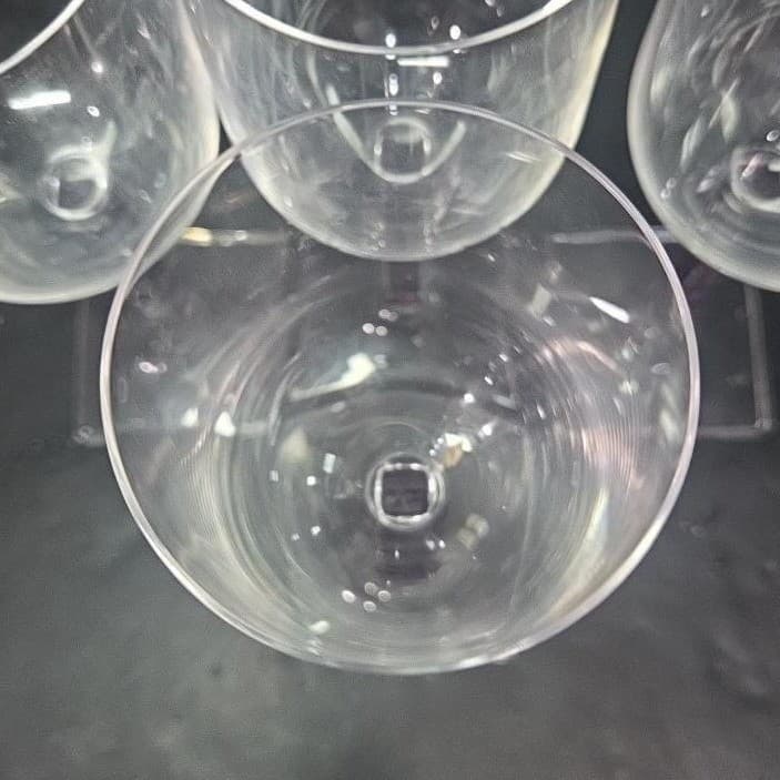 Mikasa Viewpoint Wine Glasses, Set of 4, Vtg Amethyst Purple Geometric Stemware - Thumbnail 7