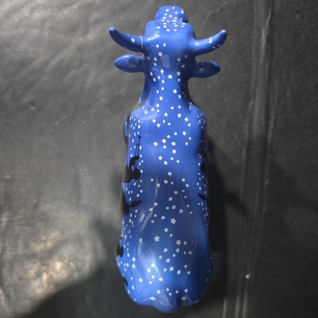 Cow Parade Jazzy Cow Figurine, Westland Giftware, Collectible #9185, Flaw - Thumbnail 7