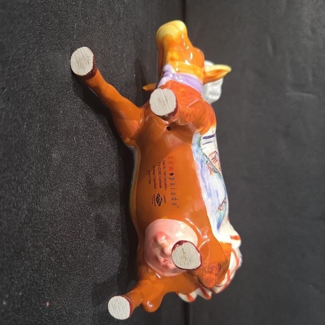 Cow Parade Cow'rraba Figurine, Westland Giftware, Statue #7309, No Box/Tag - Thumbnail 8