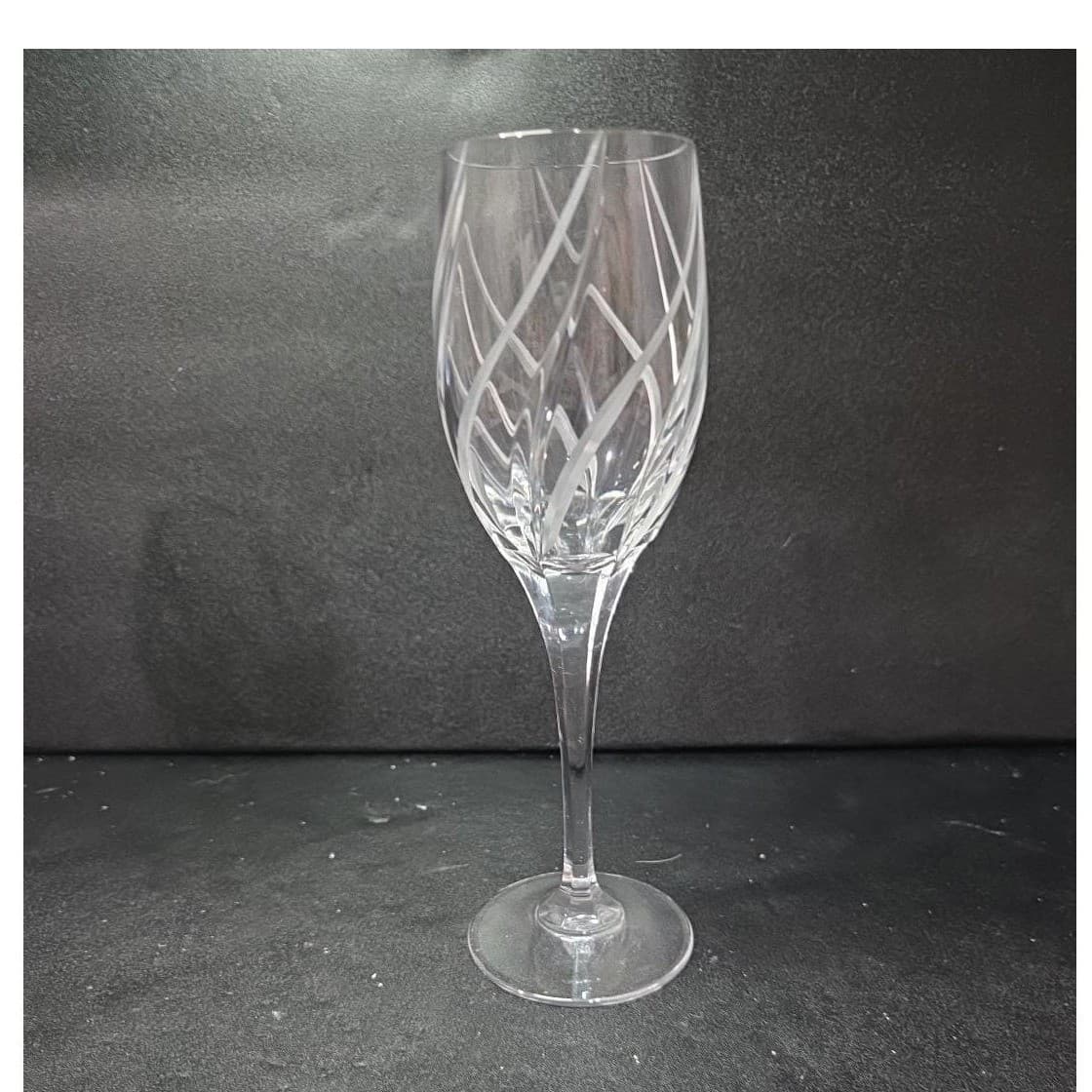 Mikasa Crystal Windlass Wine Glass, Vtg Etched Stemware, Replacement Drinkware - Thumbnail 4