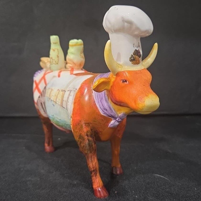 Cow Parade Cow'rraba Figurine, Westland Giftware, Statue #7309, No Box/Tag - Thumbnail 3
