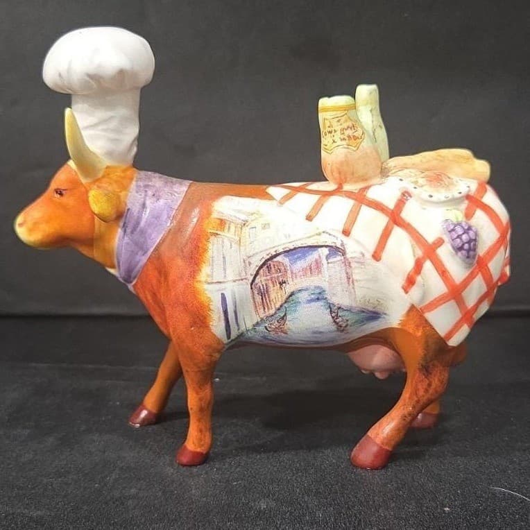 Cow Parade Cow'rraba Figurine, Westland Giftware, Statue #7309, No Box/Tag - Thumbnail 6