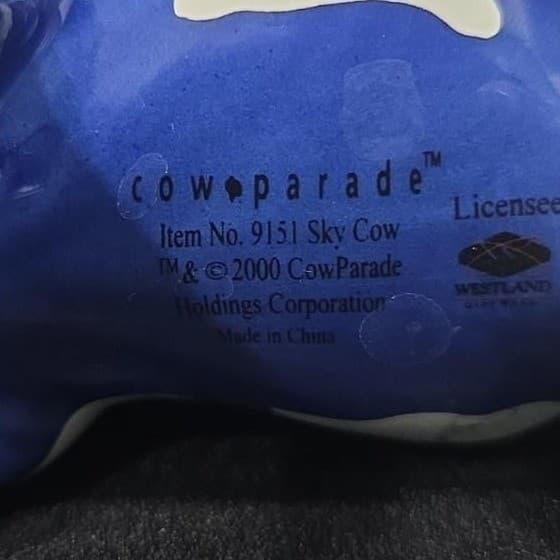 Cow Parade Sky Cow Figurine, Westland Giftware, Collectible #9151, No Box/Tag - Thumbnail 9