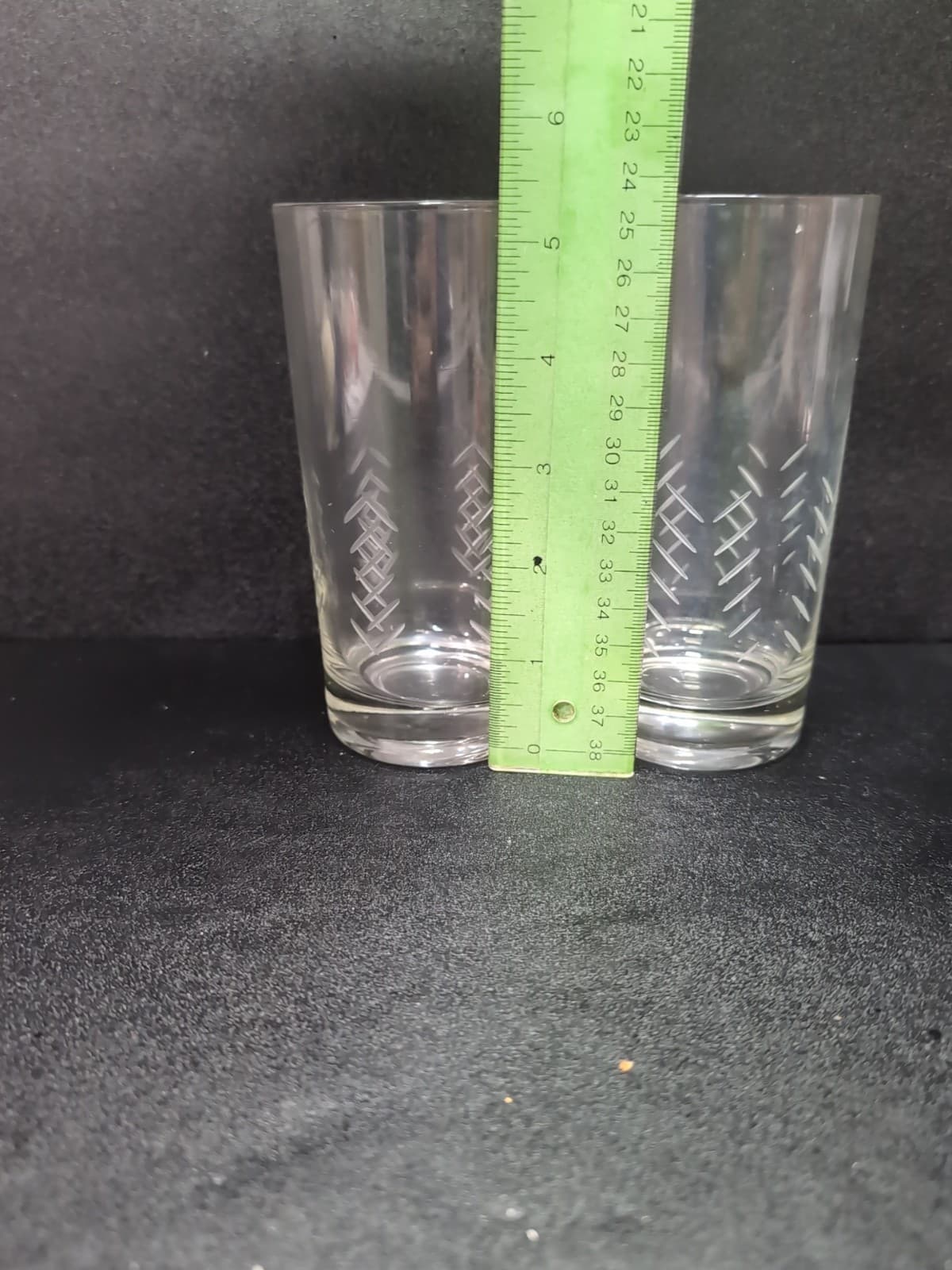 Javit Crystal Rain Highball Tumbler Glasses, Set of 2, Vintage MCM Glassware - Thumbnail 8