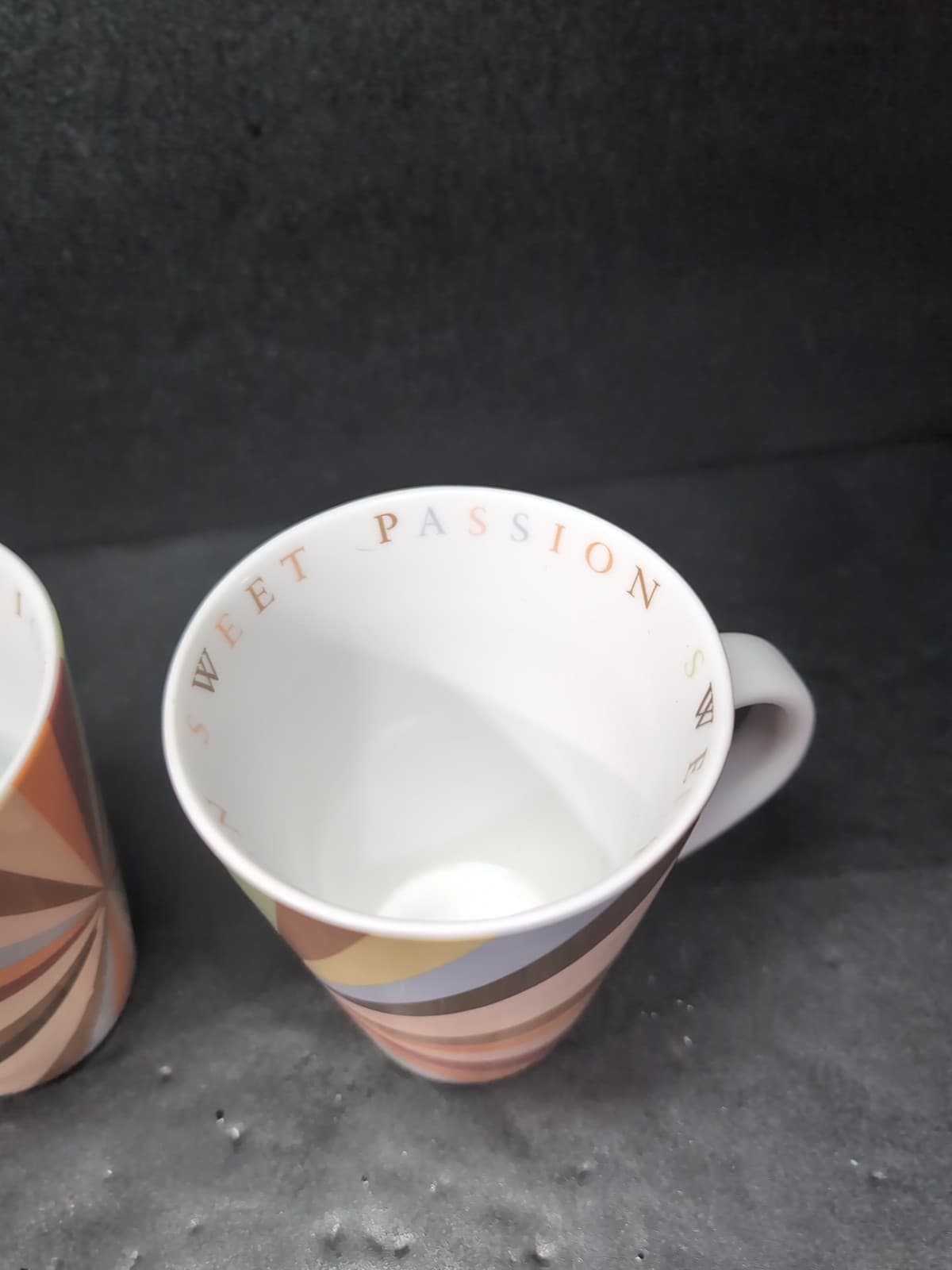 Cheesecake Factory Sweet Passion Mugs, Multicolor Coffee Mugs, Set of 2 Tea Mugs - Thumbnail 5