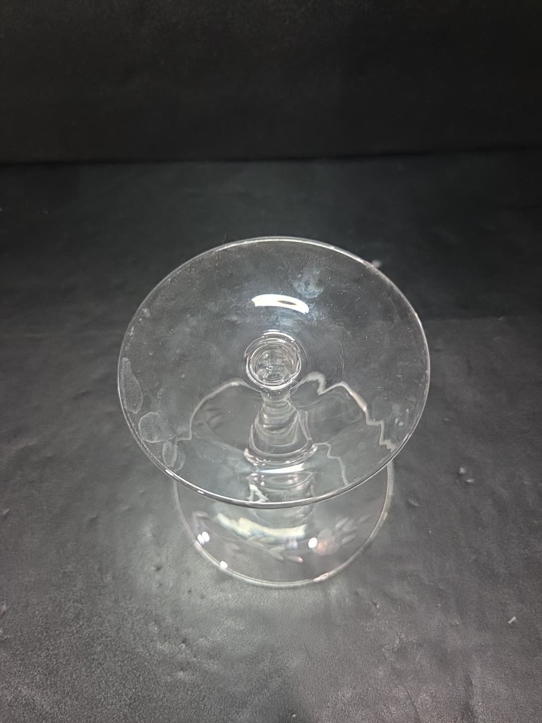 Princess House Heritage Crystal Candlestick, Etched Floral Glassware, 5" Tall - Thumbnail 3