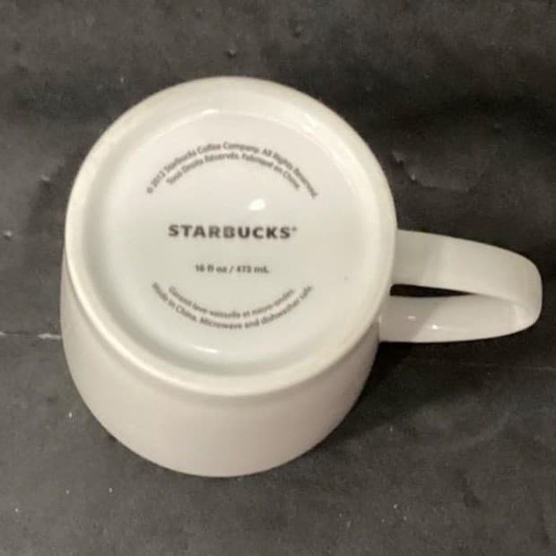 Starbucks White Embossed Letters Coffee Cup, Neutral Raised Design Drinkware - Thumbnail 4