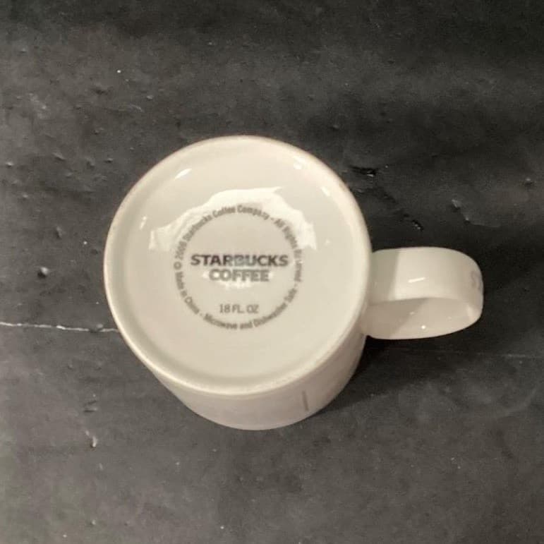 Starbucks Atlanta Skyline Coffee Cup, Vintage Blue & White City Mug, Drinkware - Thumbnail 4