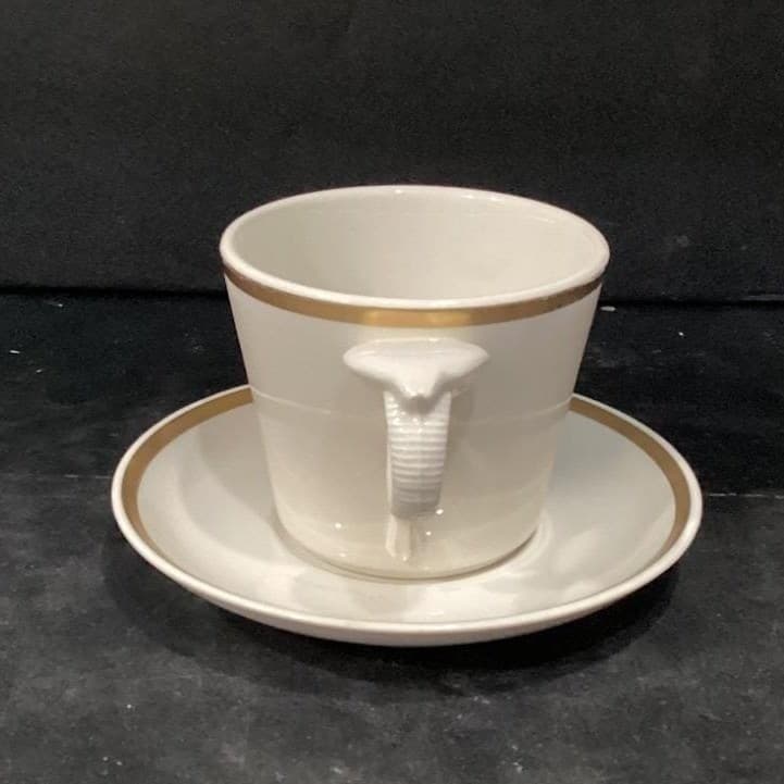 Mayer China Teacup & Saucer, Made For The Forum, Vintage Snake Design Handle - Thumbnail 11