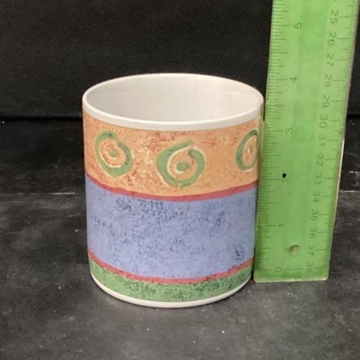 Sakura Malaga Coffee Cups, Set of 2, Vintage Sue Zipkin Design Drinkware - Thumbnail 5