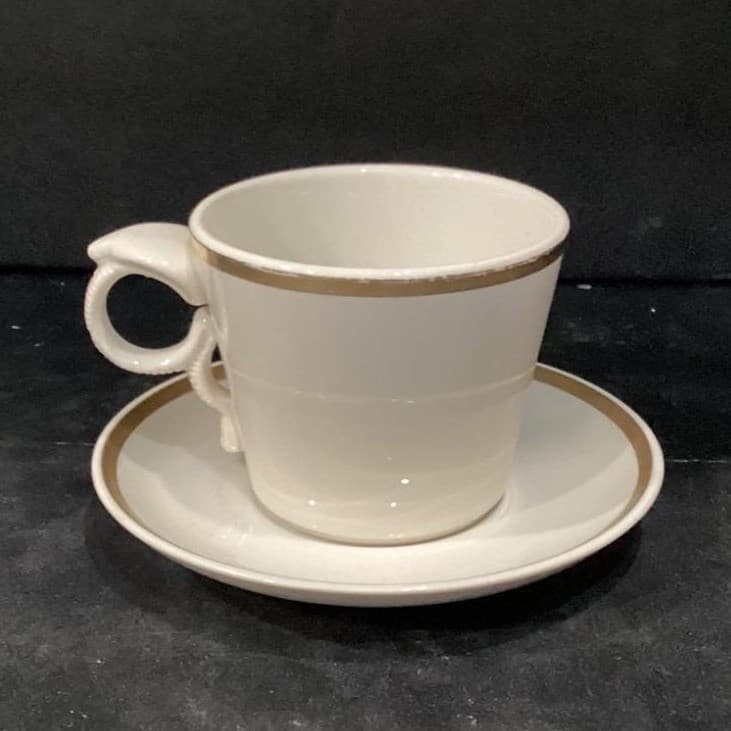 Mayer China Teacup & Saucer, Made For The Forum, Vintage Snake Design Handle - Thumbnail 10