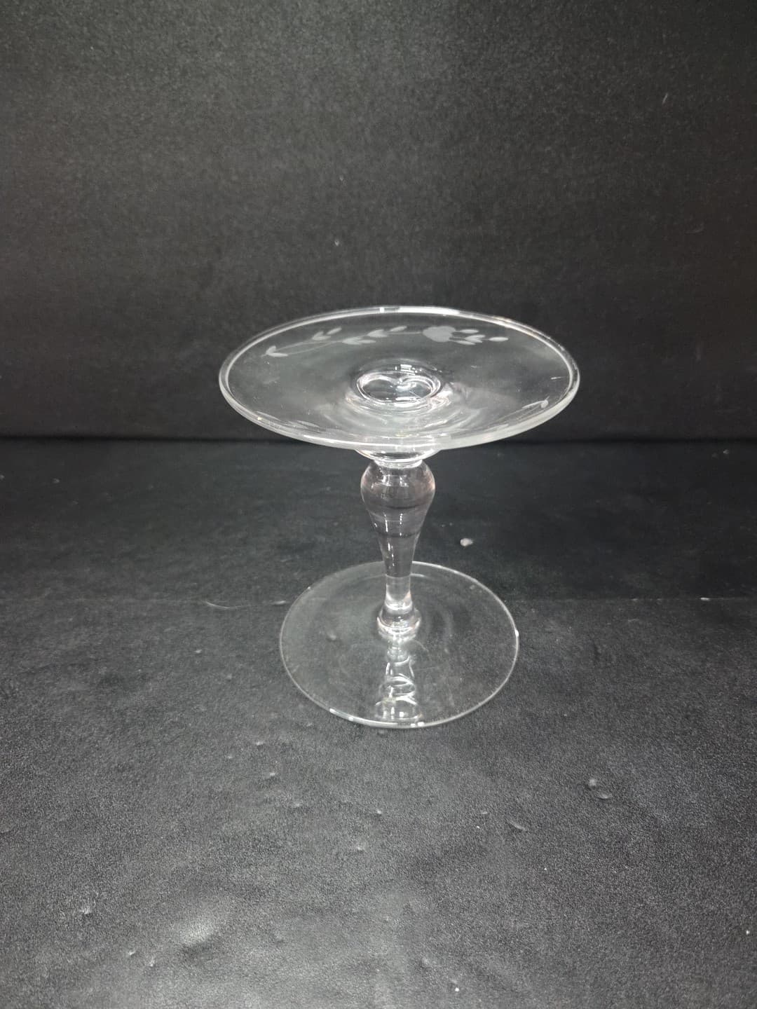 Princess House Heritage Crystal Candlestick, Etched Floral Glassware, 5" Tall - Thumbnail 5