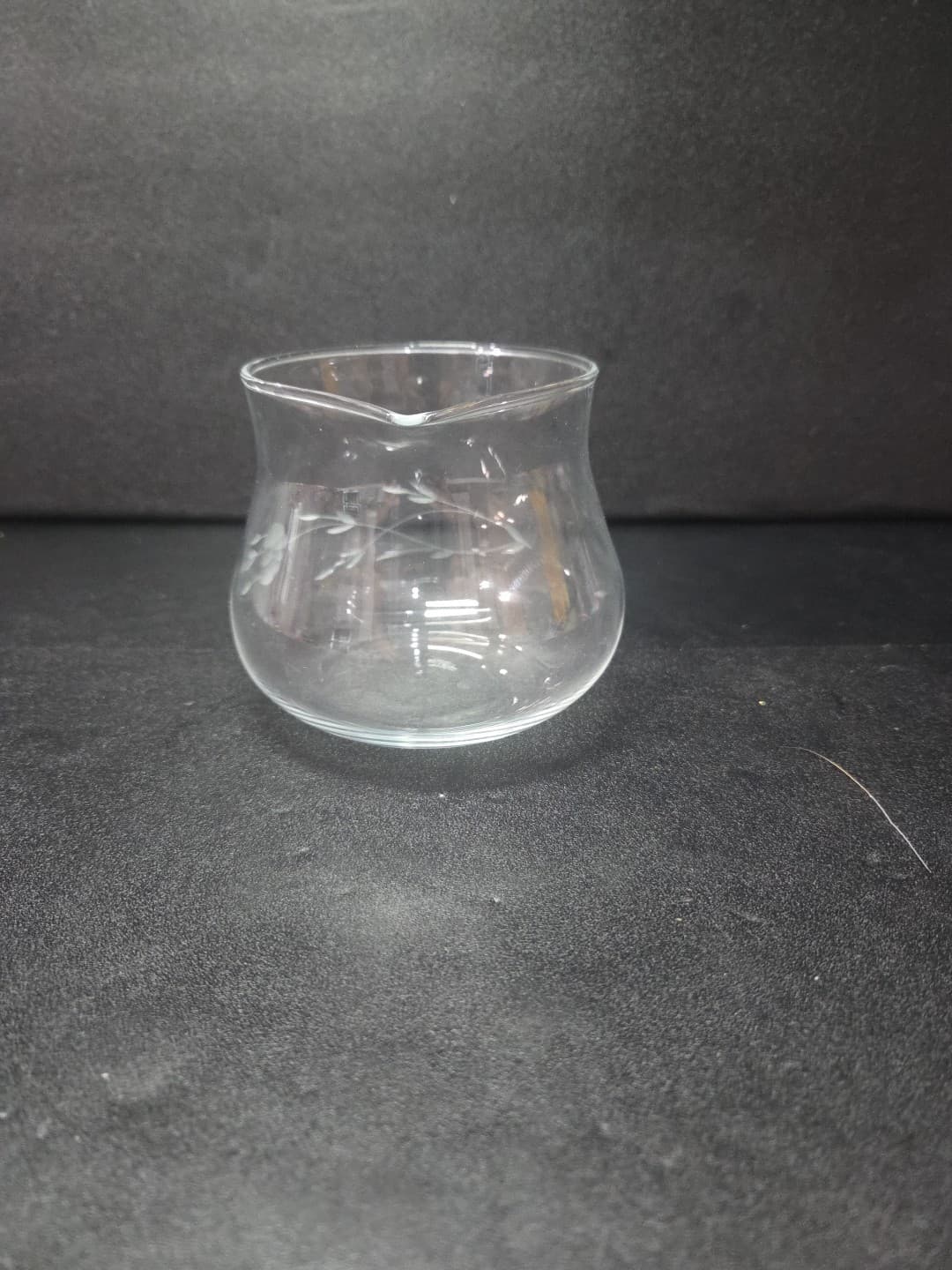 Princess House Heritage Creamer, Etched Floral Pitcher, Small Creamer, Floral - Thumbnail 4