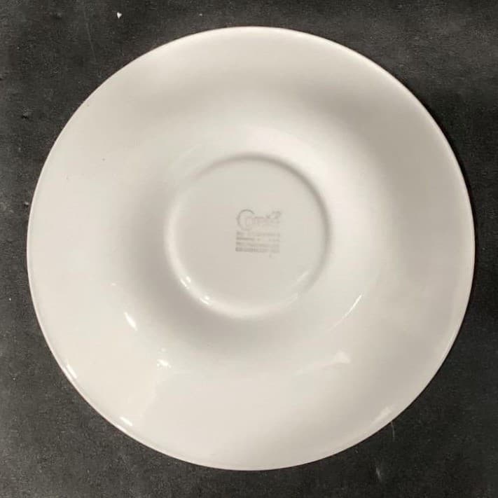 Corelle Corning Woodland Brown Trim Saucers, Set of 3, Vtg Dinnerware, Tableware - Thumbnail 4