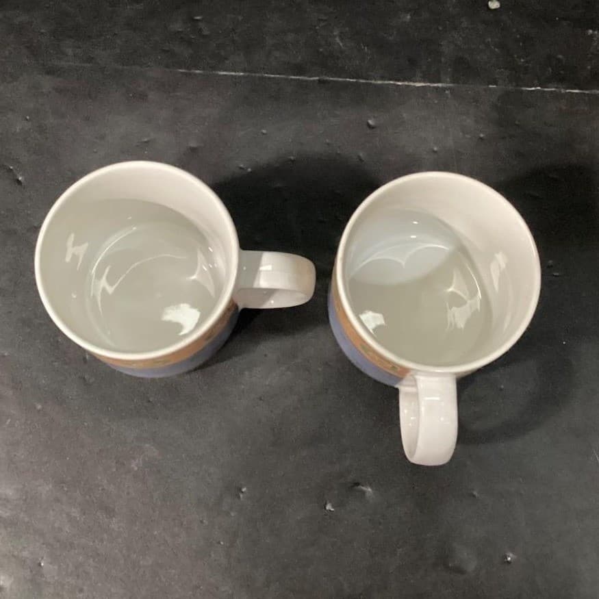 Sakura Malaga Coffee Cups, Set of 2, Vintage Sue Zipkin Design Drinkware - Thumbnail 3