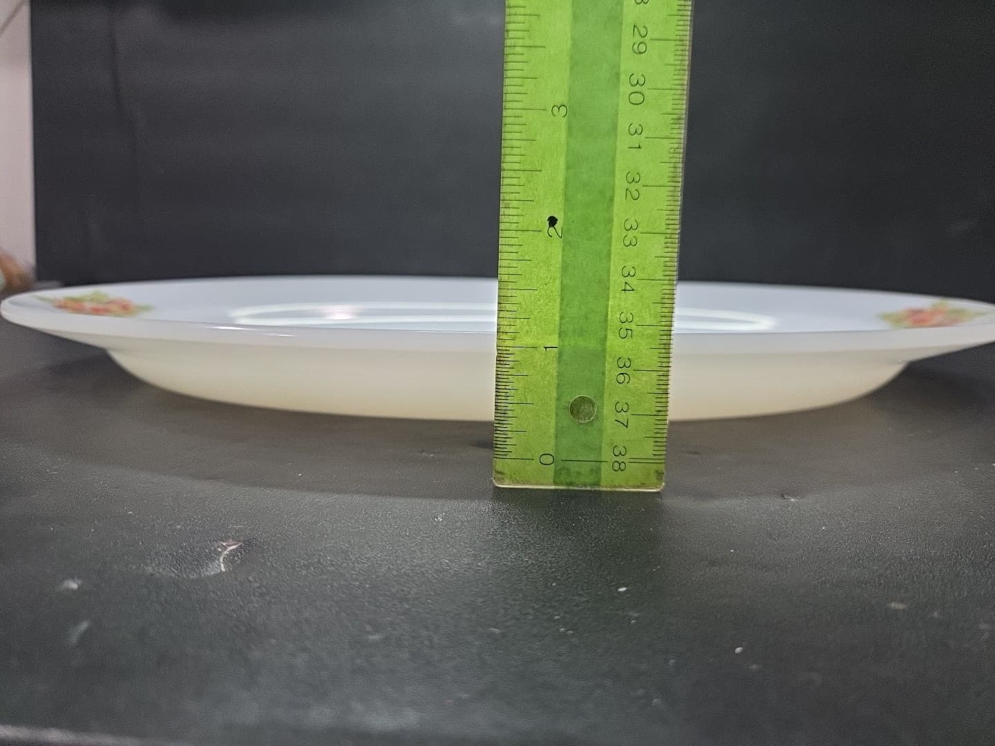 Arcopal Opal Ware Oval Platter, Birds & Flowers Design, Vintage Milk Glass - Thumbnail 6