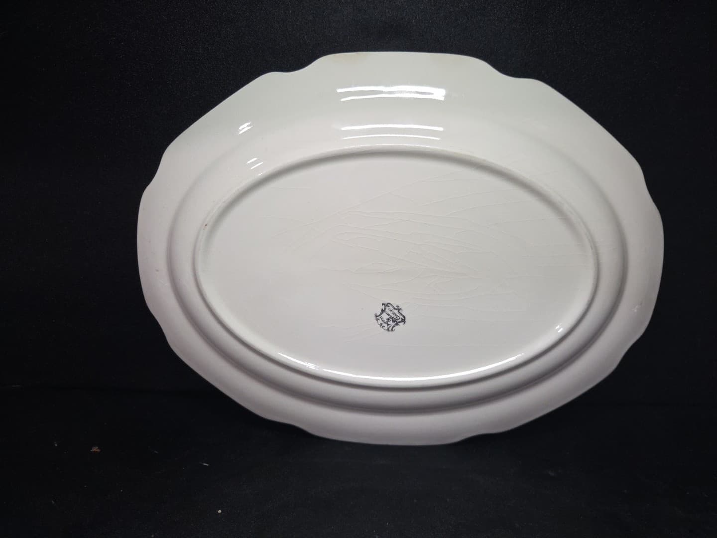 Stetson China Company Floral Pattern Oval Serving Platter, Vintage Serve Ware - Thumbnail 2