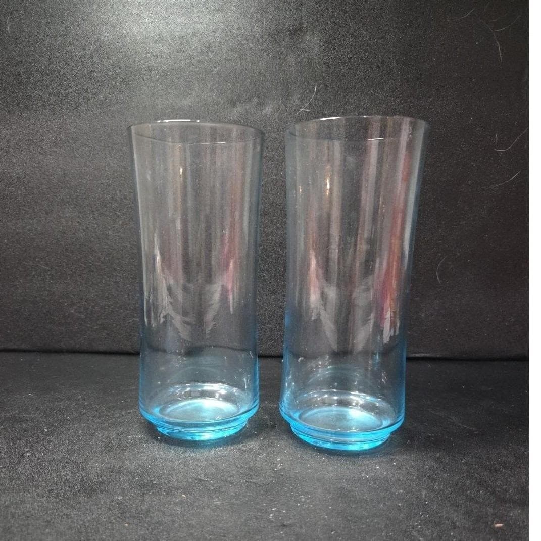 Cristar Lexington Style Blue Tint Tumblers, Set of 2, Replacement Teal Drinkware - Thumbnail 9