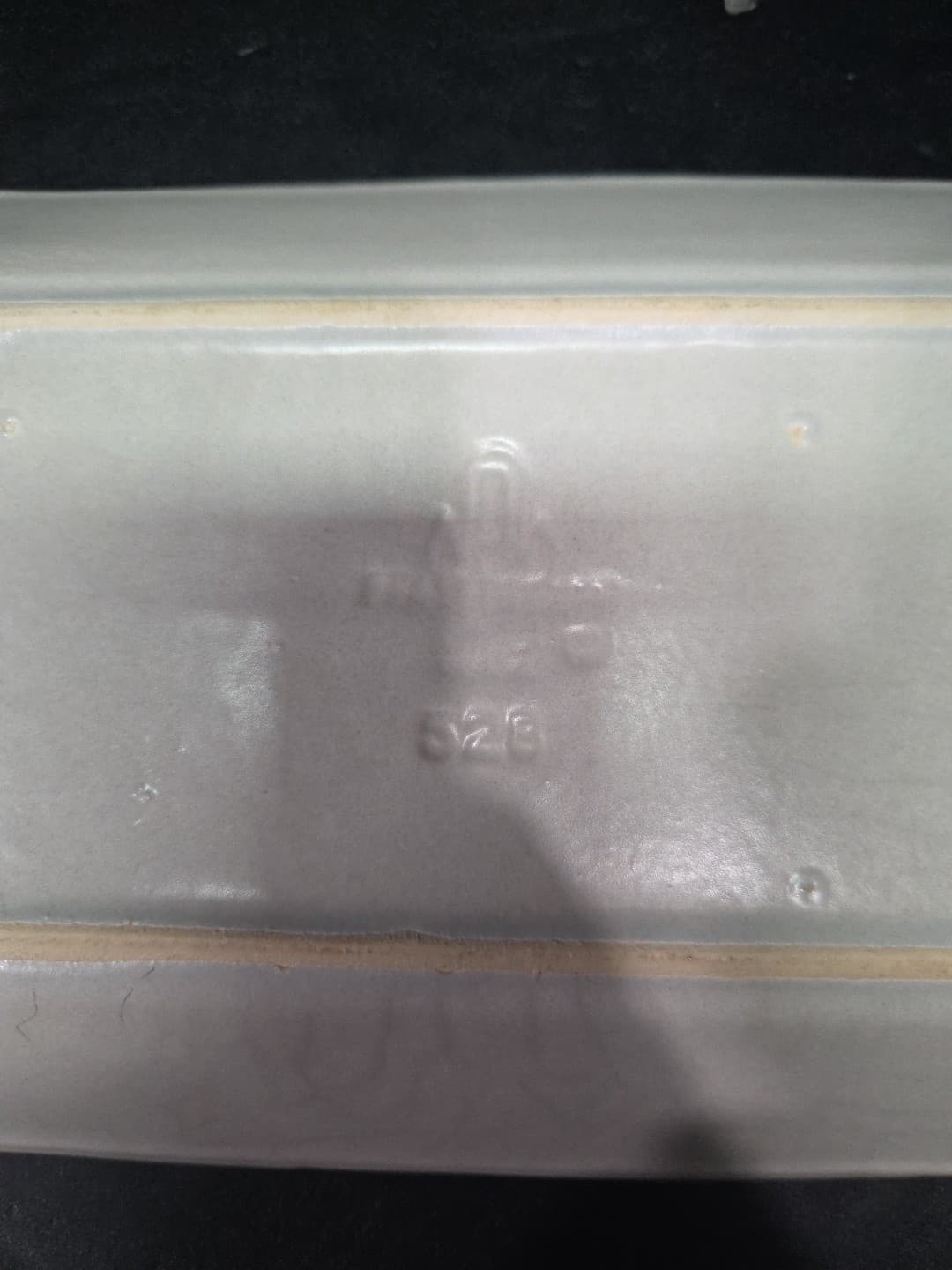 Pfaltzgraff Yorktowne Pottery Light Grey Bread Tray, Vintage Serving Ware, Quote - Thumbnail 2