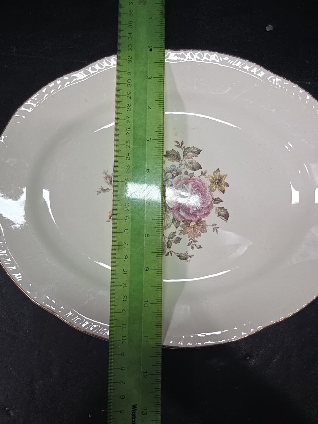 Homer Laughlin Cunningham & Pickett Stratford Oval Serving Platter Vintage China - Thumbnail 5
