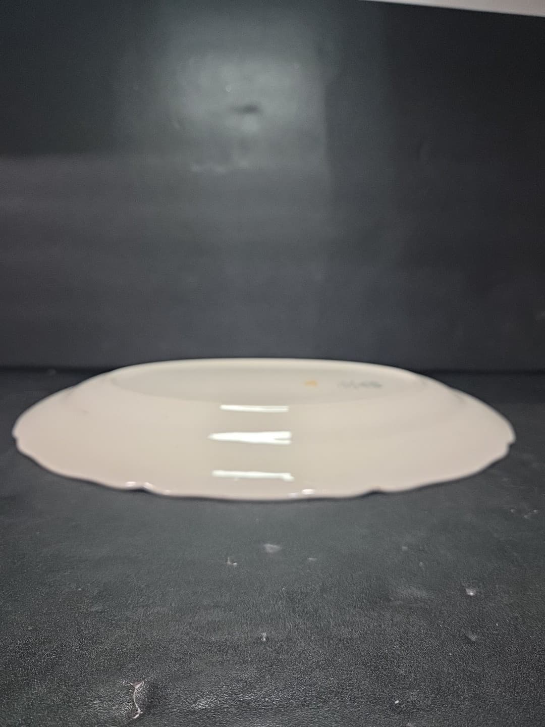 Edwin Knowles China Pink & Yellow Floral Rim Oval Serving Platter, Vintage Tray - Thumbnail 8