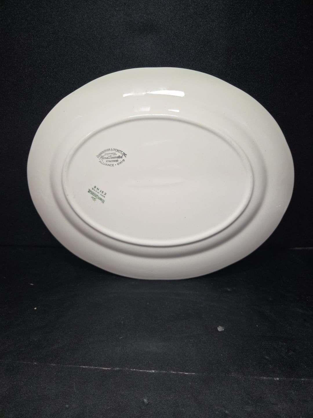 Homer Laughlin Cunningham & Pickett Stratford Oval Serving Platter Vintage China - Thumbnail 2