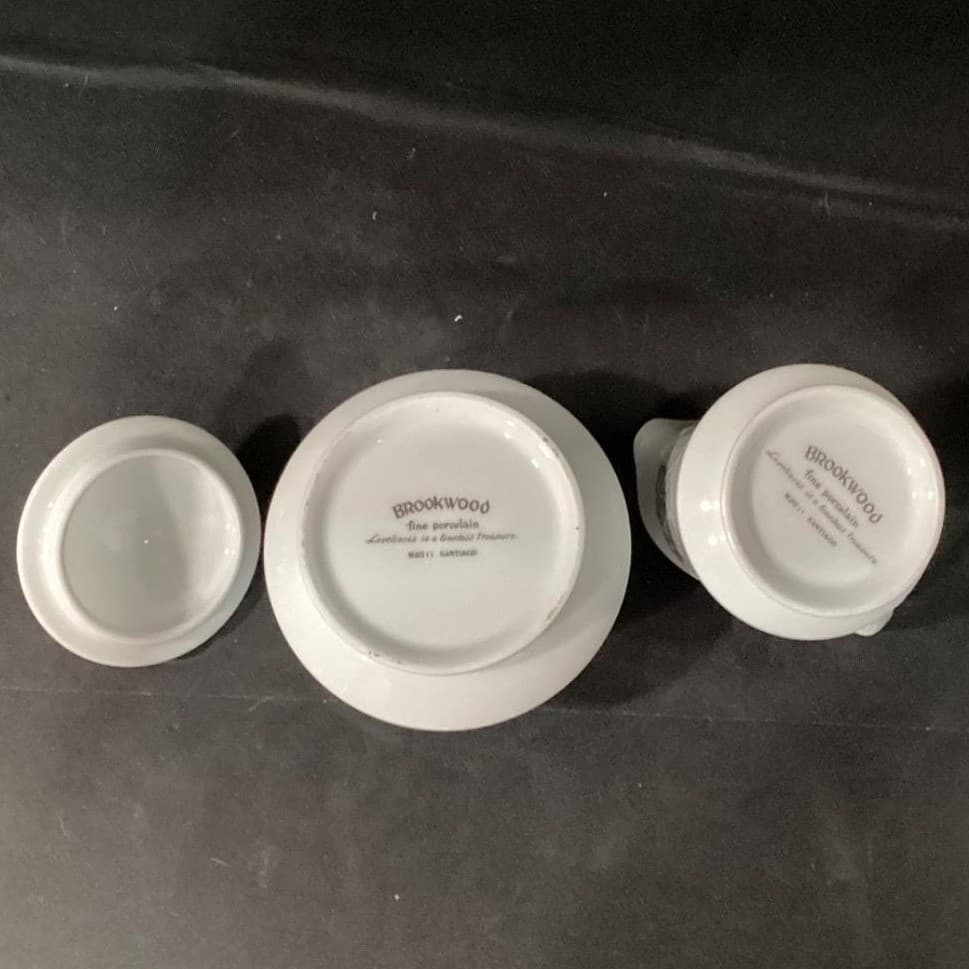 Brookwood Porcelain by Interpace Corporation M2001 Santiago Creamer & Sugar - Thumbnail 4