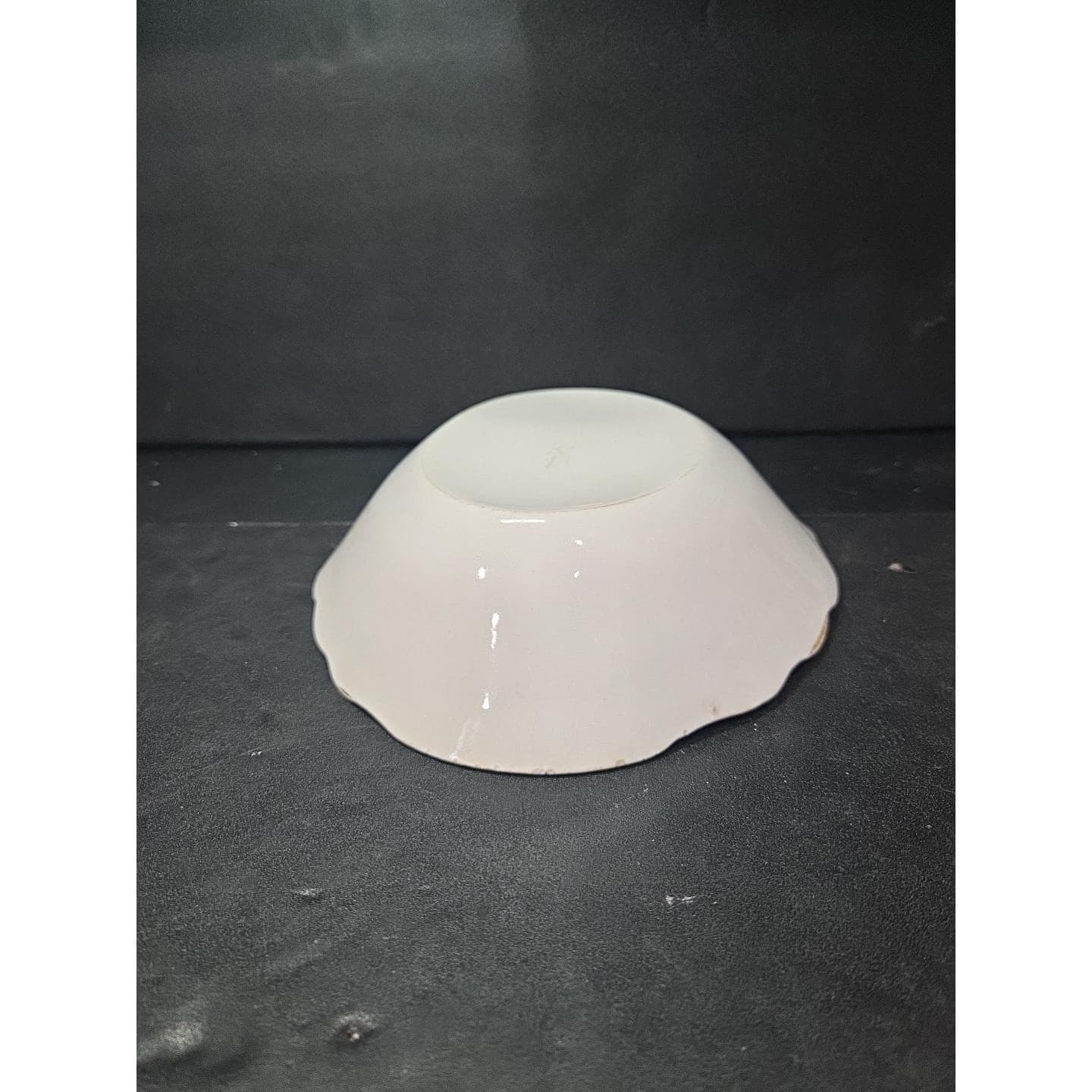 Antique Floral Platter Scalloped Edge Porcelain China Crackled - Thumbnail 9