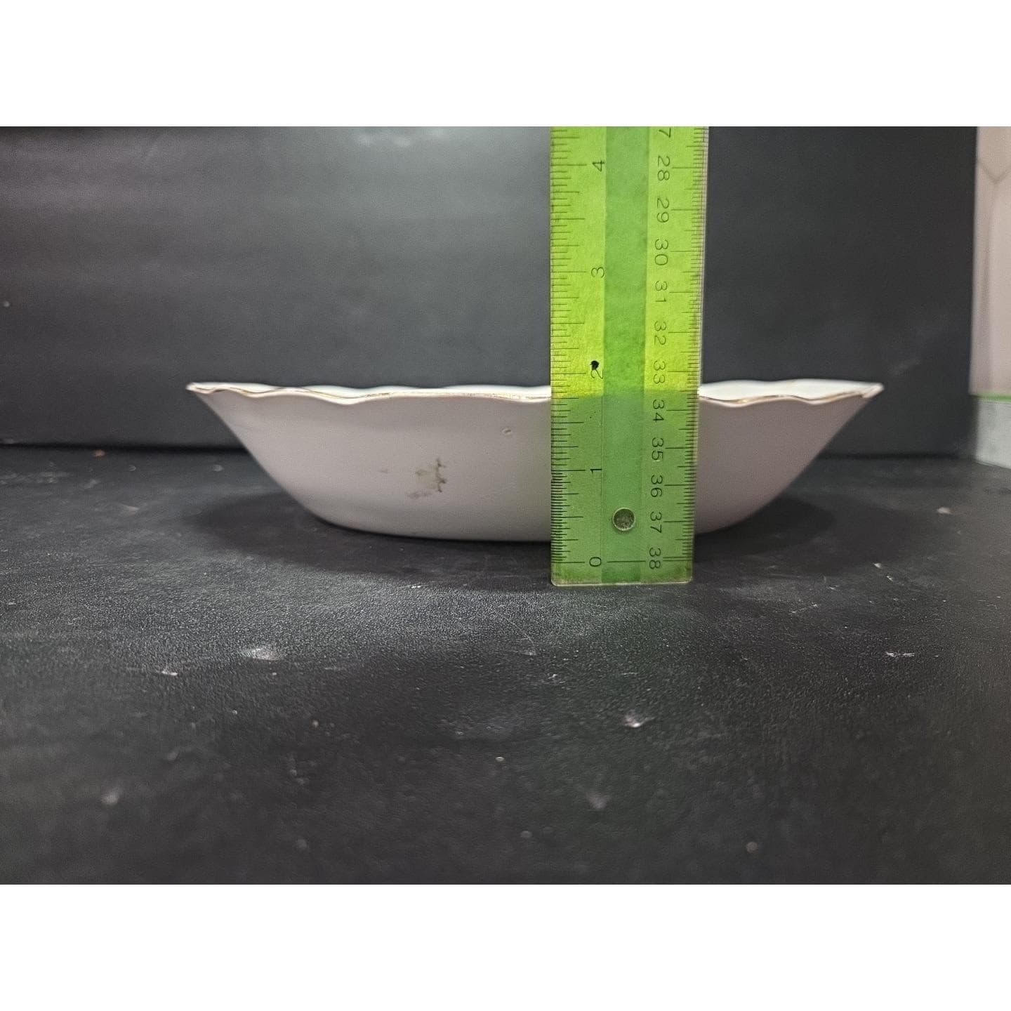 Antique Floral Platter Scalloped Edge Porcelain China Crackled - Thumbnail 7