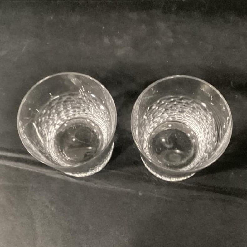 Old Fashioned Glasses Hammered Whiskey Rocks Lowball Tumblers Set Of 2 - Thumbnail 4