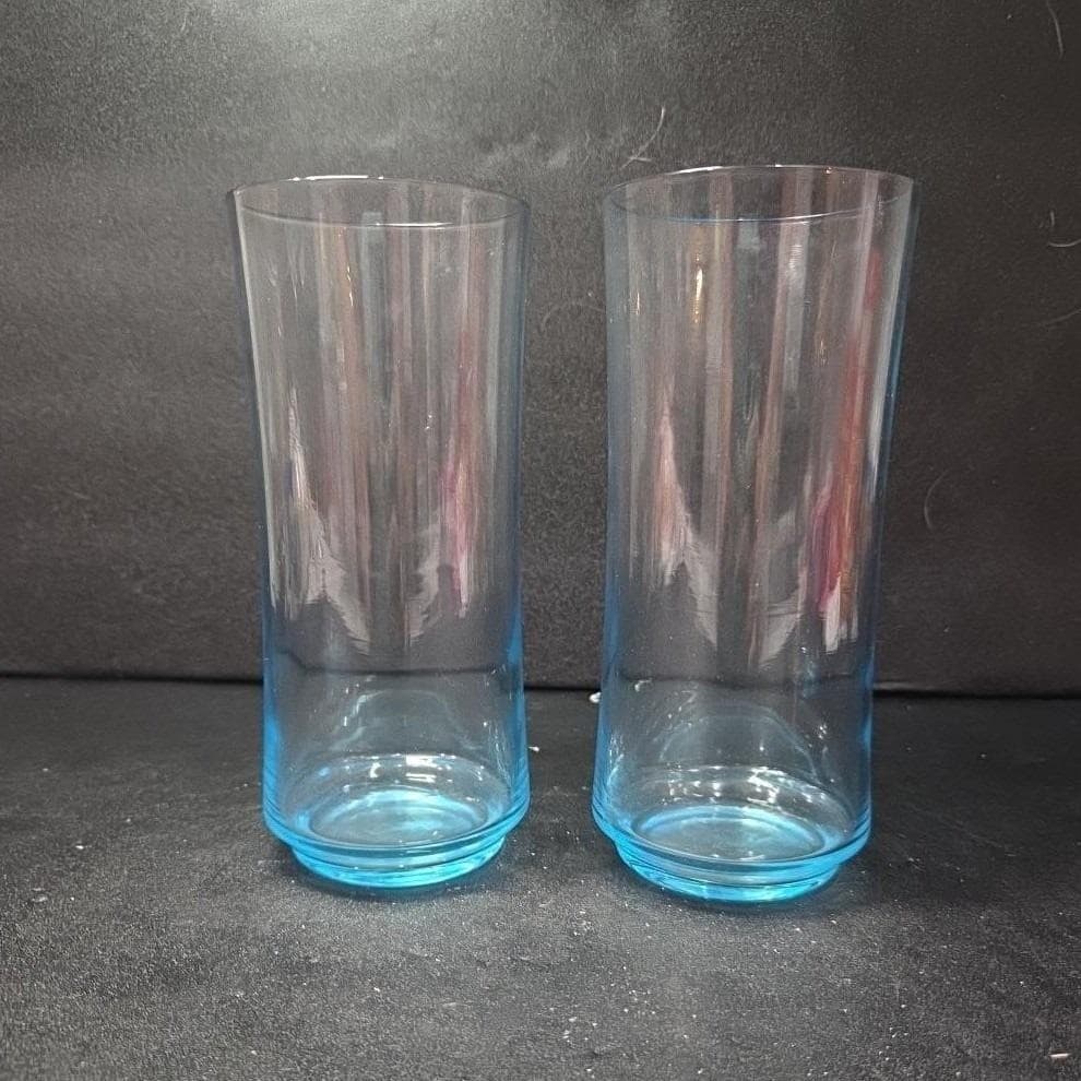 Cristar Lexington Style Blue Tint Tumblers, Set of 2, Replacement Teal Drinkware - Thumbnail 7