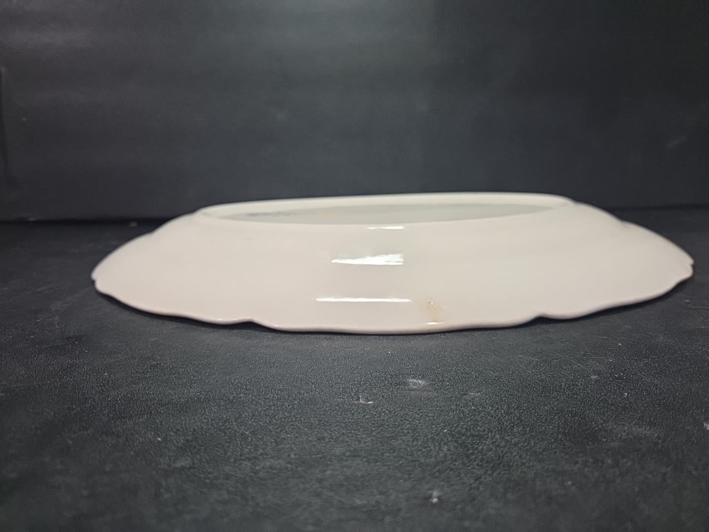 Edwin Knowles China Pink & Yellow Floral Rim Oval Serving Platter, Vintage Tray - Thumbnail 10