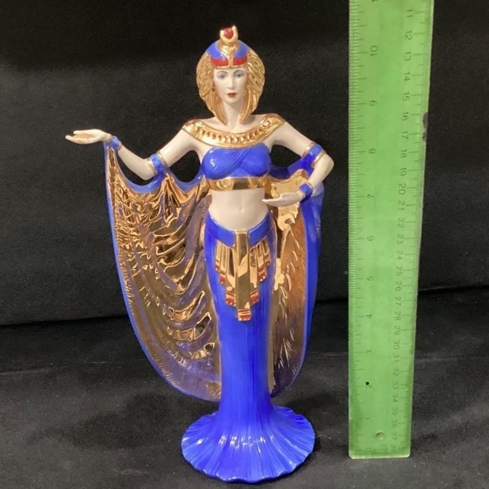 "Power" Goddess Franklin Mint Porcelain Statue 1990 (TM) * - Thumbnail 2