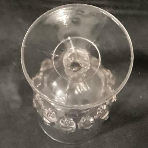 Antique EAPG Torpedo Pattern Thompson Glass Co. Goblets 1889 Set of 4 - Thumbnail 4