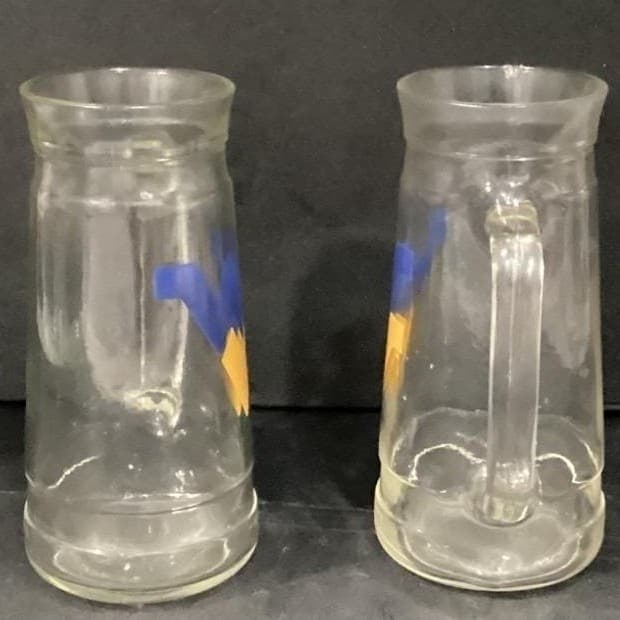 West Virginia University WVU Mountaineers Mug Vintage Beer Mug 7" Tall Set of 2 - Thumbnail 8