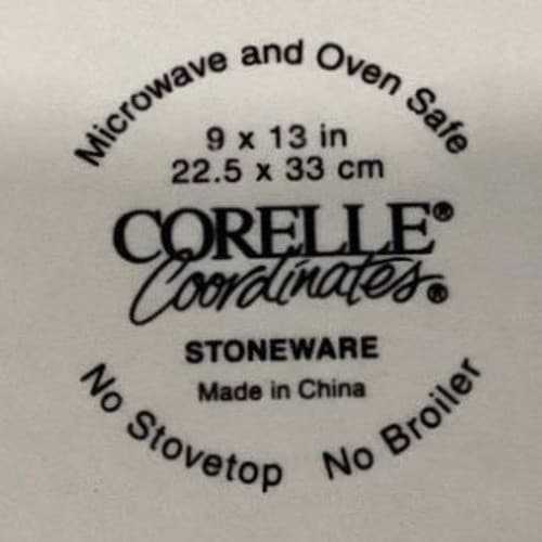 Vintage Corelle Coordinates Abundance Stoneware 9"x13" Casserole Baking Dish Pan - Thumbnail 5