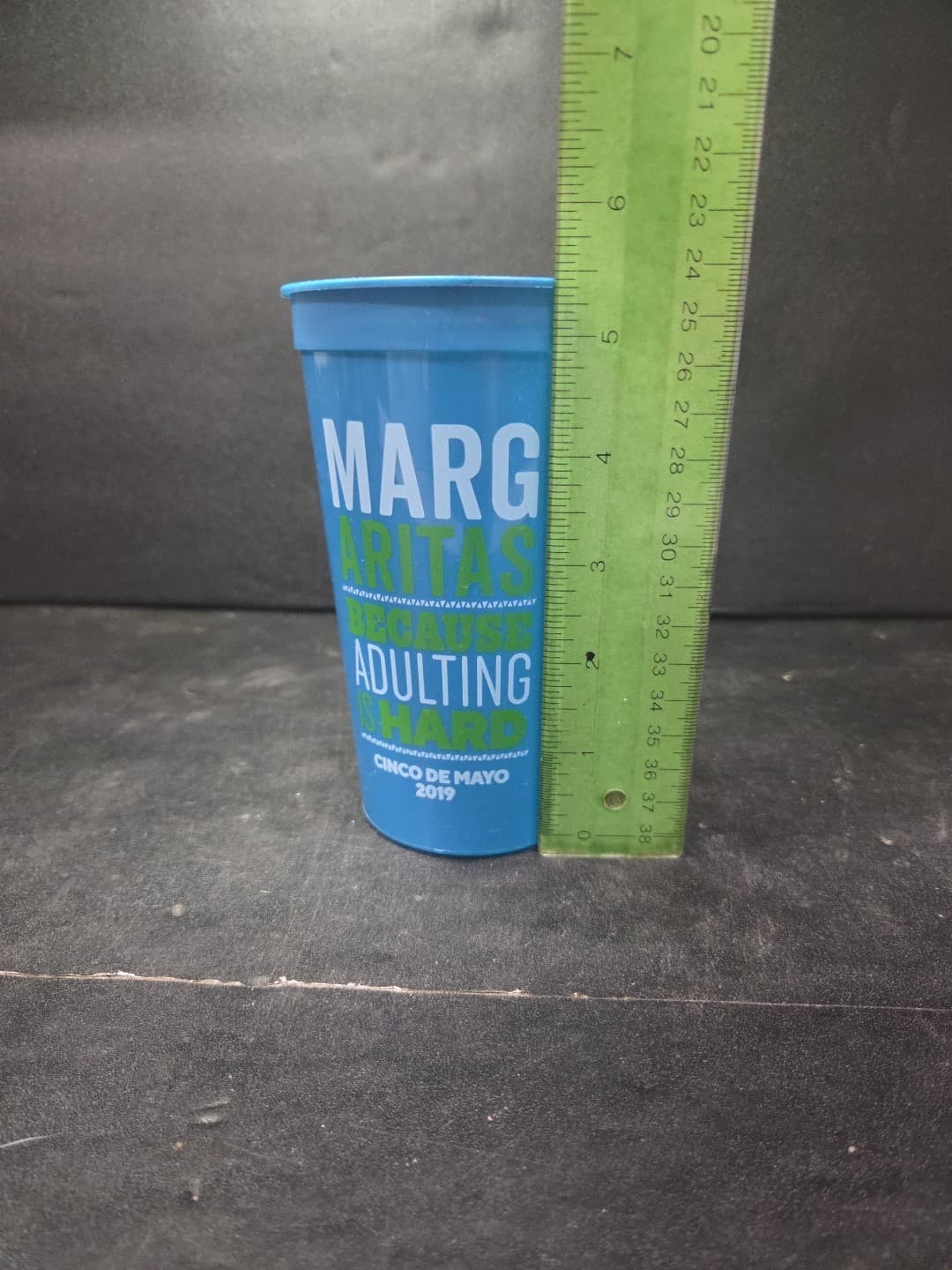 Chili’s Bar Restaurant Margarita Cocktail Cup “Marg Madness” 16oz Blue Green - Thumbnail 8