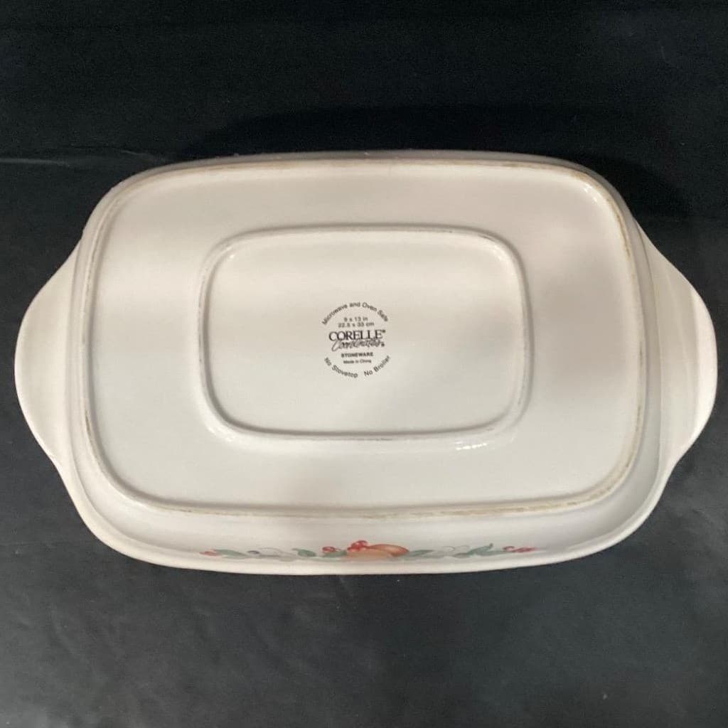 Vintage Corelle Coordinates Abundance Stoneware 9"x13" Casserole Baking Dish Pan - Thumbnail 6