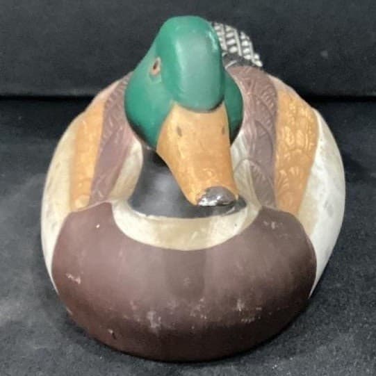 Porcelain Mallard Duck Drake Decoy Ceramic Figure Hand Made Painted Balos VTG - Thumbnail 7