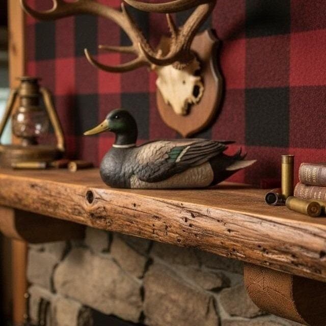 Mallard Drake Resin Figurine, Life-Like Duck Decor Stretching Wing, Vtg Accent