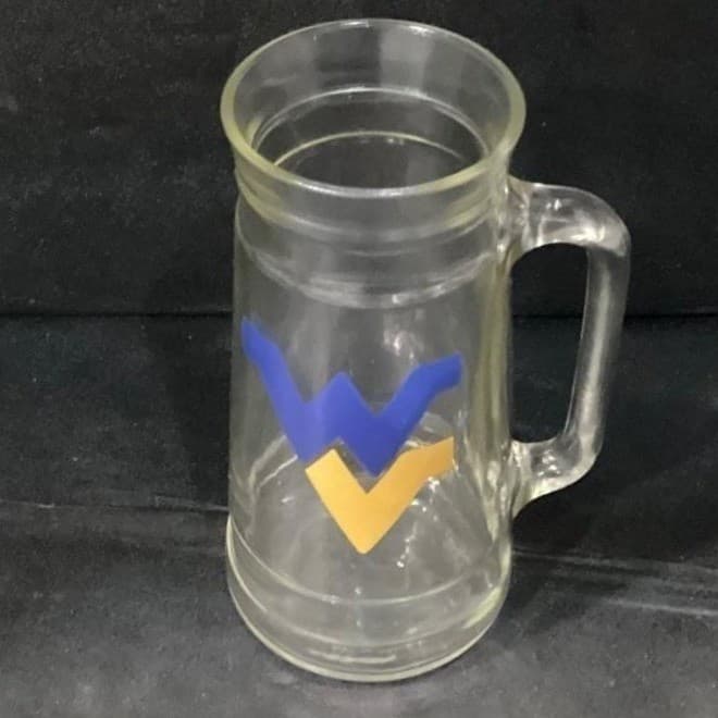 West Virginia University WVU Mountaineers Mug Vintage Beer Mug 7" Tall - Thumbnail 6