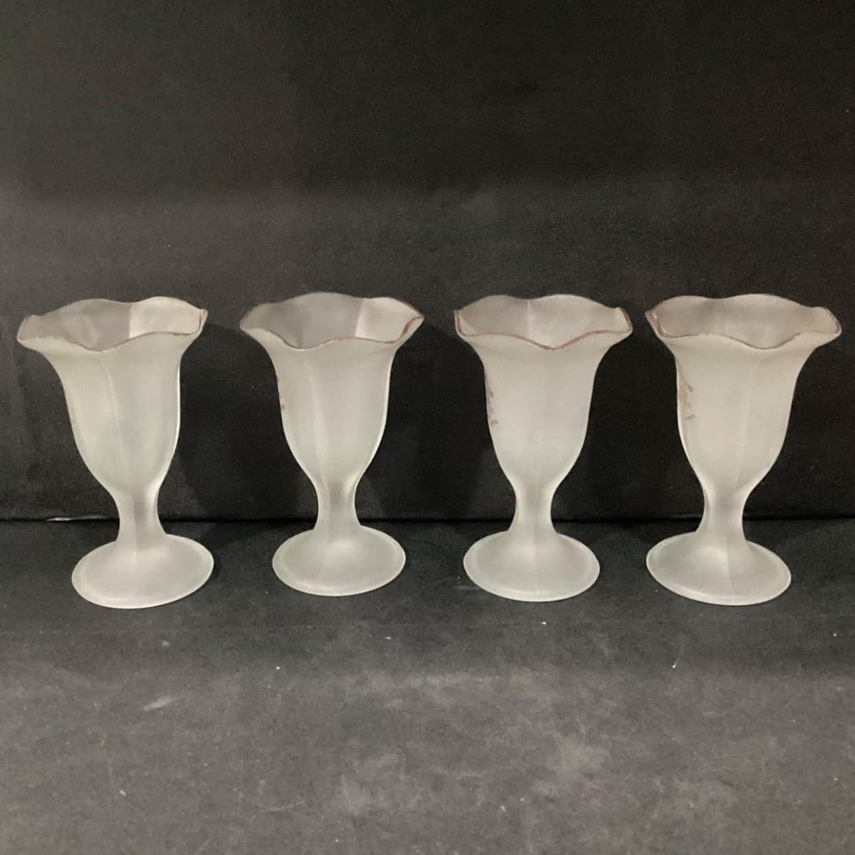 Set of 4 Frosted Hershey's Chocolate Memories Parfait Ice Cream Sundae Glasses * - Thumbnail 11