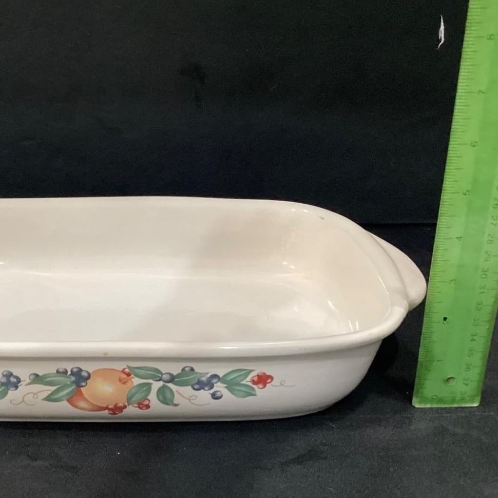 Vintage Corelle Coordinates Abundance Stoneware 9"x13" Casserole Baking Dish Pan - Thumbnail 4