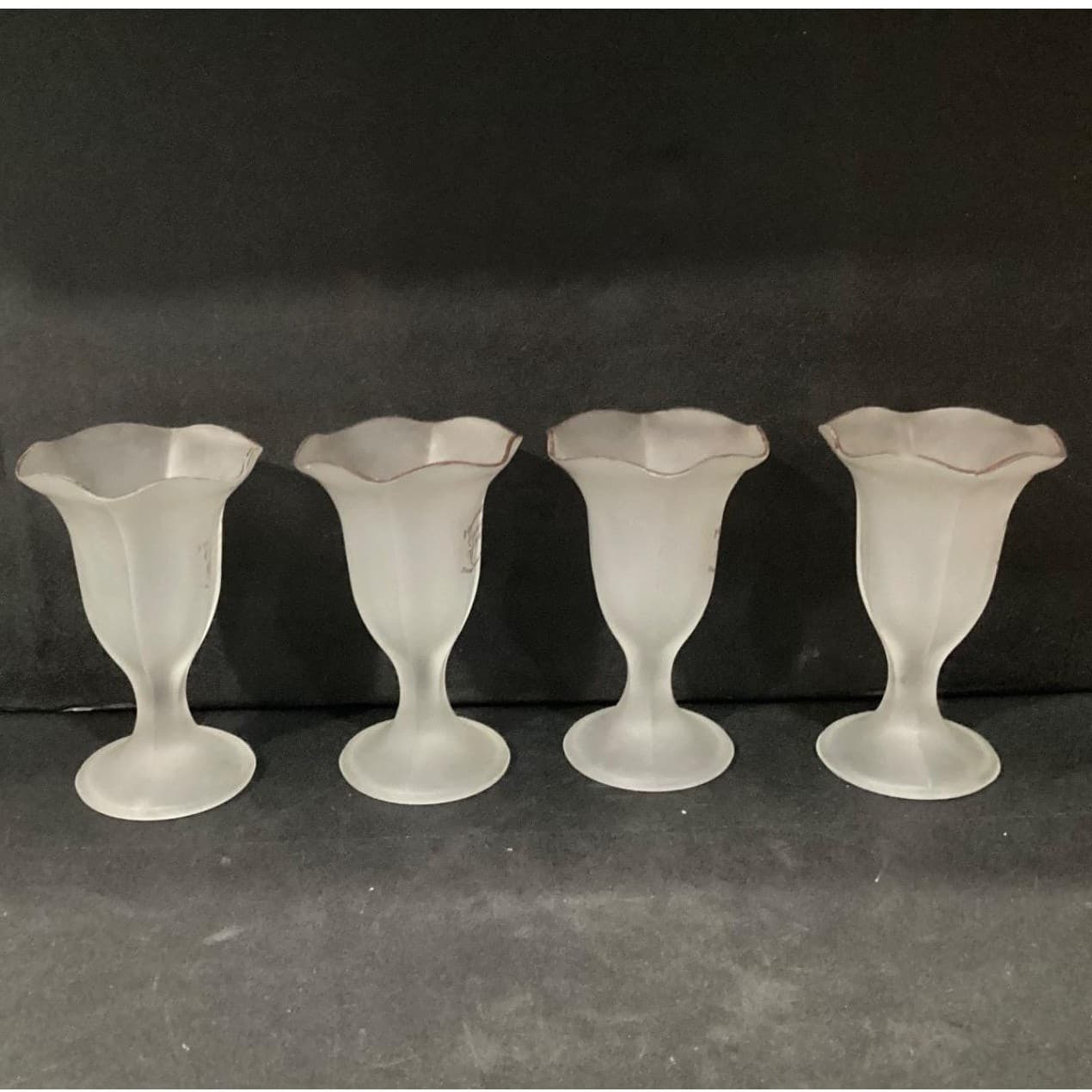 Set of 4 Frosted Hershey's Chocolate Memories Parfait Ice Cream Sundae Glasses * - Thumbnail 9